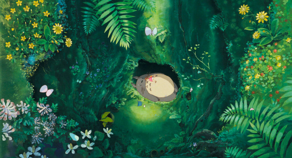Mei Kusakabe My Neighbor Totoro Tree Hollow Nap Wallpaper