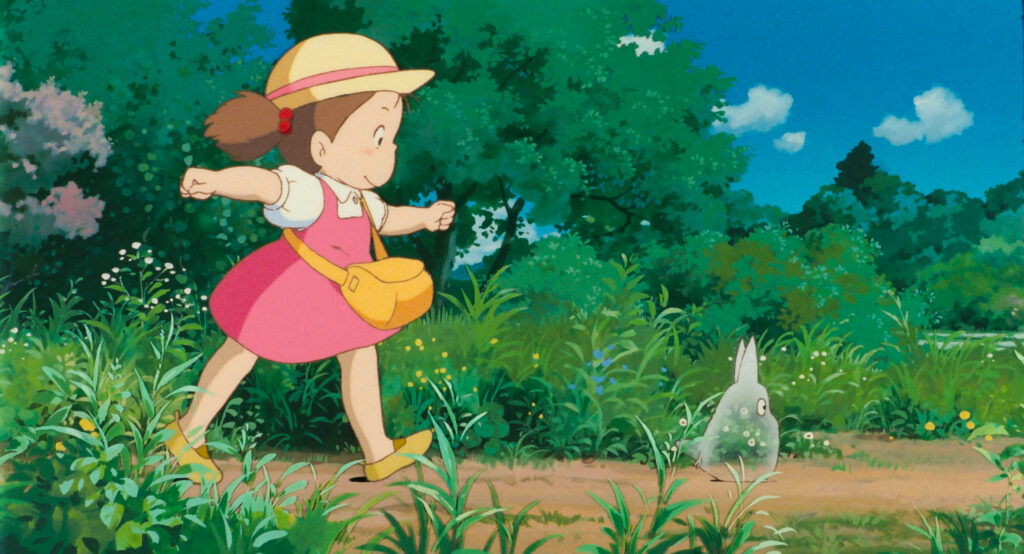 Mei Mini Spirit My Neighbor Totoro Forest Path Scene Wallpaper