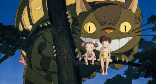 Mei Satsuki My Neighbor Totoro Catbus Tree Branch Wallpaper