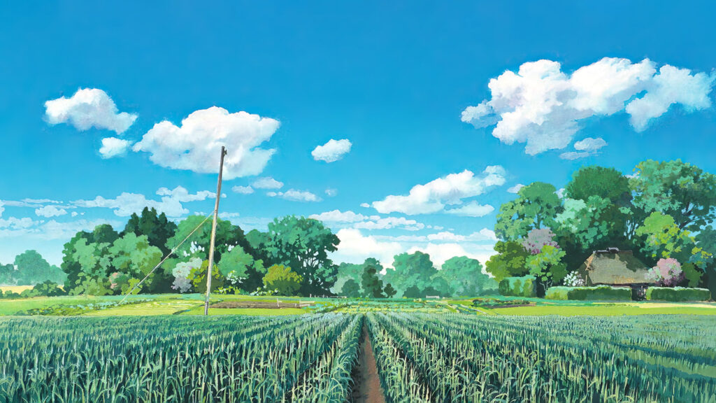 My Neighbor Totoro Rural Japanese Countryside Landscape Wallpaper